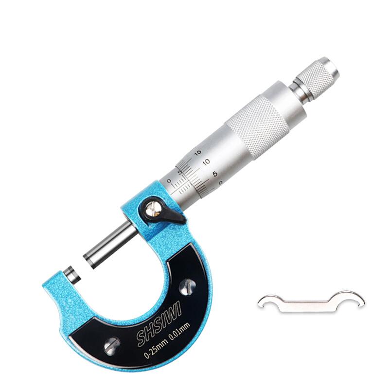 Mini Micrometer 0-25mm 0.01mm,Outer Diameter Spiral Micrometer Measuring Instrument Tool,Micrometer Machinist Measuring