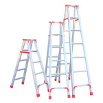 Reinforced Aluminum Alloy Ladder Double Side Folding Ladder Herringbone Ladder Engineering Ladder / Warehouse Decoration Ladder 120cm