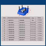 Shelf Slant Mouth Sorting Storage Box Parts Box Combined Material Box Plastic Box Q2 250 * 150 * 120mm Red (10 Set)