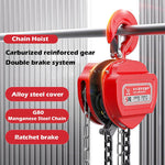 Chain Block Manual Chain Hoist G80 Manganese Steel Chain Carburized Reinforced Gear Material Handling Equipment For WorkShop