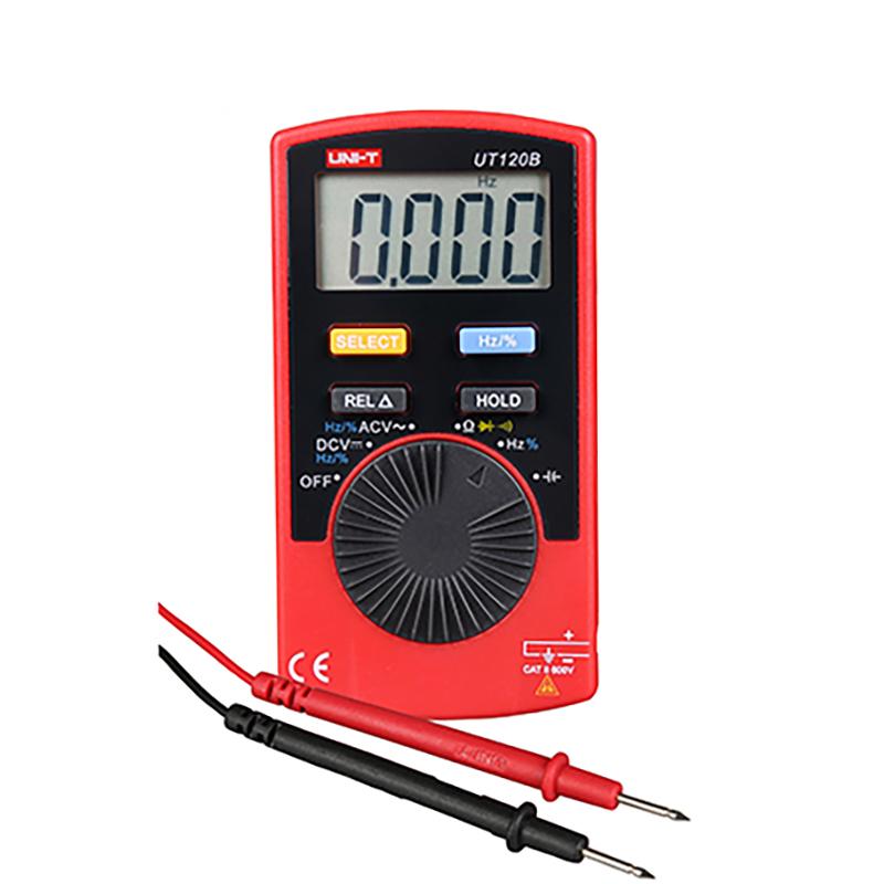 UNI-T Handheld Pocket Digital Multimeter Automatic Range AC DC Ammeter Voltmeter Ohm Voltmeter UT120B