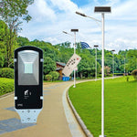 20W LED Solar Street Lamp Waterproof IP65 Street Light with 40 Lamp Beads Outdoor Courtyard Lighting Remote Control Lamp (including Lamp Pole)