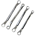 Offset Box End Wrench Chrome Vanadium Steel Full Polish Double Ring Wrench 17x19mm