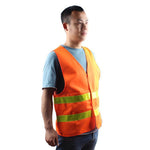 15 Pieces Orange Oxford Reflective Vest Car Traffic Safety Warning Vest Orange One Size Fits All