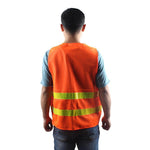 15 Pieces Orange Oxford Reflective Vest Car Traffic Safety Warning Vest Orange One Size Fits All