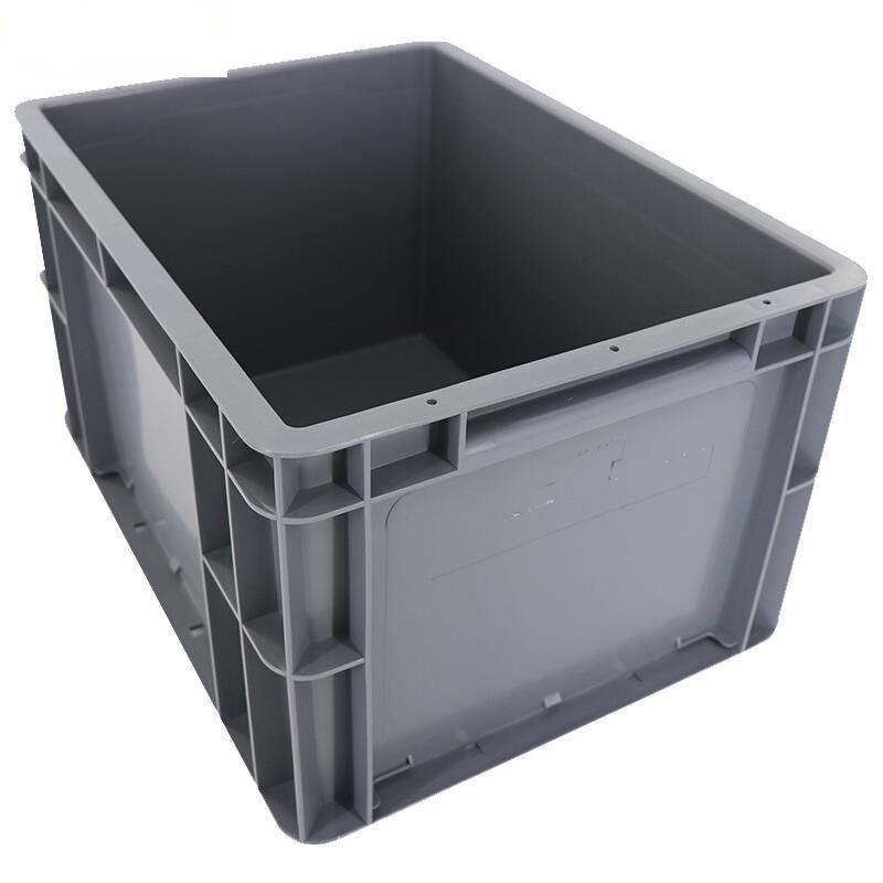 300 * 200 * 150 Uncovered Grey Turnover Box Plastic Box Thickened Auto Parts Stackable Turnover Box Storage Box Parts Box