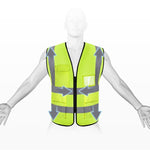 Reflective Vest Yellow Reflective Protection Vest Reflective Suit for Night Working Riding Running