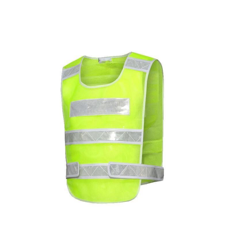 Reflective Vest With Thickened Lattice Fluorescent Yellow Traffic Police Safety Reflective Clothing Construction Site Safety Warning Clothing Net Environmental Protection Fluorescent Vest