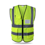 Engineering Construction Vest Reflective Vest Construction Road Administration Reflective Vest Vehicle Safety Vest Traffic Warning Clothing Ventilation Net Transparent Fluorescent Yellow