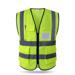 Engineering Construction Vest Reflective Vest Construction Road Administration Reflective Vest Vehicle Safety Vest Traffic Warning Clothing Ventilation Net Transparent Fluorescent Yellow