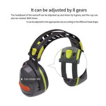 Ear Mask Shell Foam Lining Soft Double Layer Adjustable Head Hoop Grey 1 Pairs