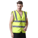 Reflective Vest Fluorescent Yellow S / M / L / Xl / Xxl / Xxl High Visibility Reflective Vest Safety Working Vest