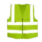 Multi Pocket Zipper Personal Protection Body Protection Safety Vests Traffic Cycling Car Warning Environmental Sanitation Engineering Construction Duty Fluorescent Yellow