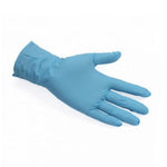 M Size 100 Pieces / Bag Gloves Nitrile Rubber Powder Free Disposable Gloves Blue 24cm Long And Thick 0.1mm Anti-Chemical Grip Strength Gloves