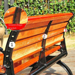 1.8m Upgraded Plastic Wood Park Bench Park Chair Outdoor Bench Community Square Chair Garden Leisure Chair Solid Wood Chair Outdoor Chair Bench