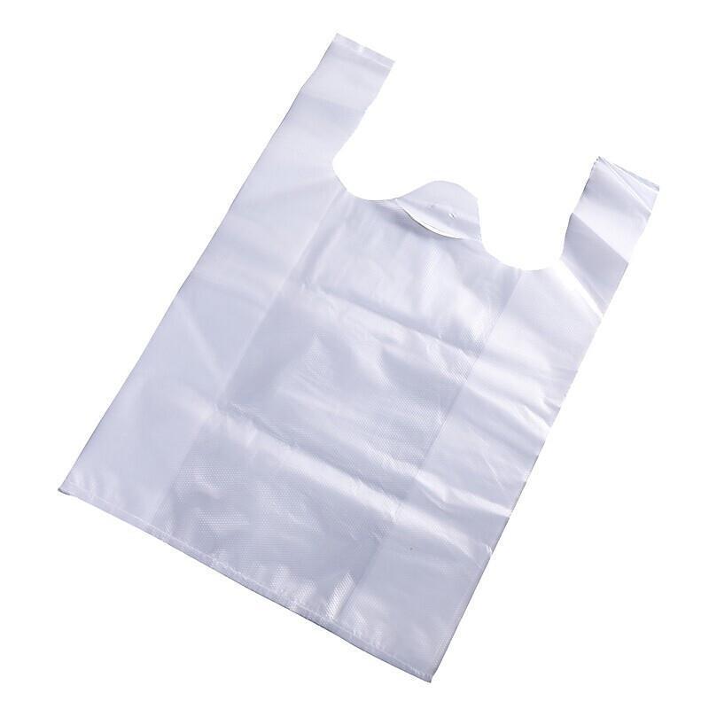 Transparent White Thickened Food Plastic Bag, One-time Packaging Plastic Bag 40 * 58cm, 100 Pieces