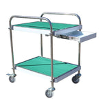 2 Layer Trolley Tool Car For Office Goods Pushing Document, On-board Goods Circulation Car, Small Pull Car, Flat Car