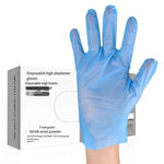 Disposable Food Grade Food Processing Workshop Family Hotel Thickened TPE Blue Gloves Size S (100 pieces / box)