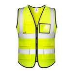 6 Pieces Practical Reflective Vest For Directing Road Construction Night Work Clothes (fluorescent Yellow / Fluorescent Orange)