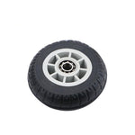 8 Inch Caster Silent Solid Rubber Wheel Flat Cart Wheel Heavy Caster Directional Wheel Black Purple