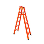 4.9FT Folding Ladder Carbon Steel Double Side Ladder Thickening Commercial Indoor Engineering Miter Ladder 1.5m Carbon Steel