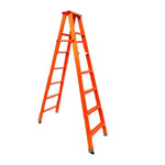 2.1m Folding Ladder Carbon Steel Double Side Ladder Thickening Commercial Indoor Engineering Miter Ladder 2.1m Carbon Steel