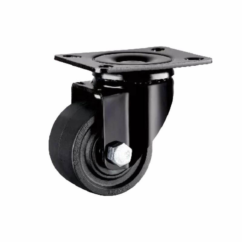 3 Inch Movable Black Nylon PA Caster 4pcs Pack Light Wheel Universal Wheel Load 400kg - 4pcs