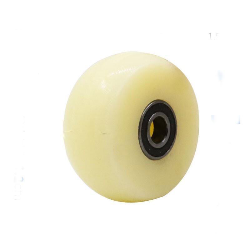 Heavy 8 Inch Trolley Caster Double Axle Nylon PP Caster Industrial Caster Universal Wheel White Nylon Wheel