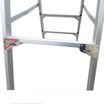 Miter platform A Type Thickened Aluminum Alloy Ladder With Safety Net 3m