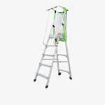 Miter platform A Type Thickened Aluminum Alloy Ladder With Safety Net 3m