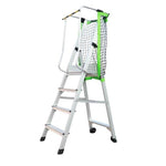 Miter platform A Type Thickened Aluminum Alloy Ladder With Safety Net 2m