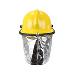 Fire Helmet Protective Helmet Fire Accident Rescue Helmet Flame Retardant Fire Hat Firefighter Fireman Helmet Shock Proof