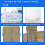 White Four Crane Ton Bag 100MM * 100MM * 120MM Container Bag Woven Bag Flat Bottom Big Opening