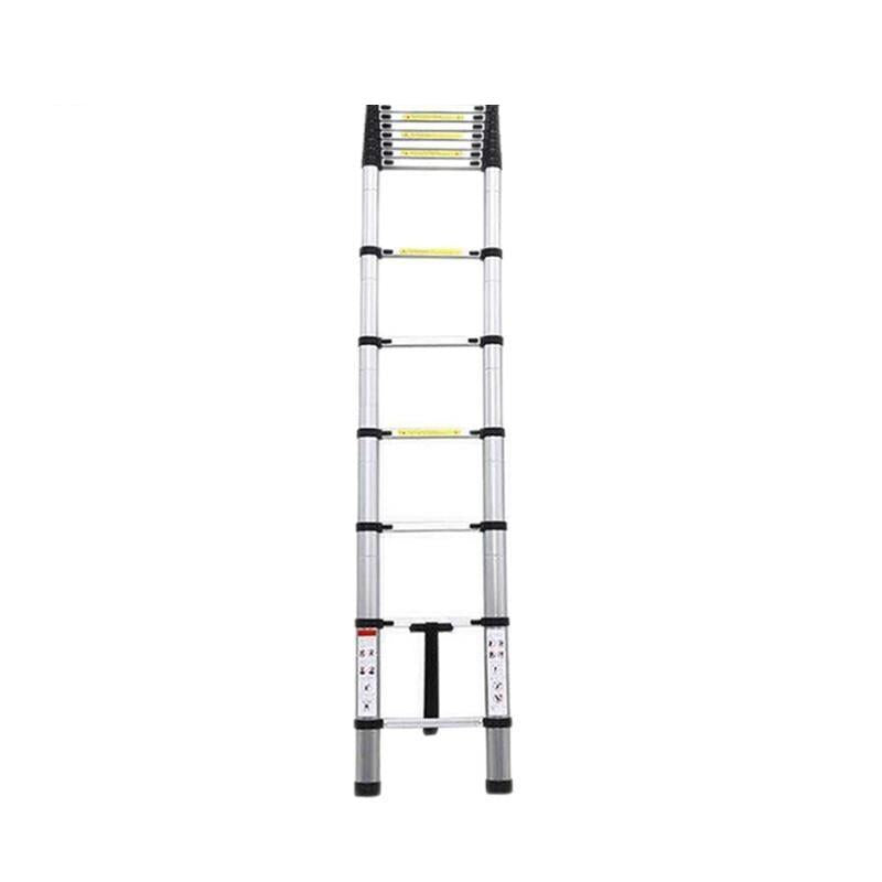 7.1m Thickened Aluminum Alloy Bamboo Ladder Engineering Aluminum Alloy Thickened Folding Ladder Joint Folding Bamboo Ladder Multifunctional Portable Aluminum Ladder Engineering Ladder