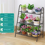 Flower Rack Landing Living Room Iron Multi-storey Balcony Decoration Climbing Rattan Rack Modern Simple Multi Meat Flower Pot Rack Partition Iron Metal Layer Rack Storage Rack