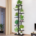 Flower Rack Indoor And Outdoor Balcony Floor Partition Multi-layer Meat Climbing Rattan Rack Modern Simple Living Room Metal Iron Flower Rack Balcony Decoration Rack Flower Pot Rack Bonsai Rack H919