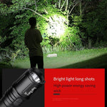 Emergency Flashlight Work Lamp Multifunctional Rechargeable Long Range Home Portable Outdoor Lamp Riding Emergency Lighting