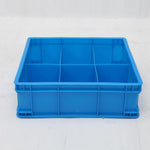 Plastic Turnover Box Partition Box Plastic Hardware Tool Box Parts Multi Cell Box Plastic Box Screw Box Square Six Cell Box 395 * 395 * 125mm