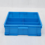 Plastic Turnover Box Partition Box Plastic Hardware Tool Box Parts Multi Cell Box Plastic Box Screw Box Square Six Cell Box 395 * 395 * 125mm