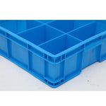 Plastic Turnover Box Partition Box Plastic Hardware Tool Box Parts Multi Cell Box Plastic Box Screw Box Square Six Cell Box 395 * 395 * 125mm