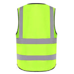 Reflective Suit Reflective Vest Reflective Waistcoat Reflective Gilet Riding Traffic Construction Environmental Sanitation Vest Fluorescent Yellow Uniform Free Size