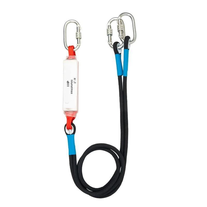 Safety Belt Electrician Construction Scaffolder Site Connecting Rope Safety Rope Safety Rope Limit Rope Double Small Hook 3m Buffer Bag