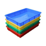 Plastic Square Plate Industrial Plastic Box Rectangular Plastic Basin Tray Square Plastic Basin Tool Box Parts Box Square Basin Blue 615 * 420 * 95mm