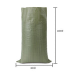 5 Pack Green Moisture 80 * 100CM Proof And Waterproof Woven Bag Snakeskin Bag Express Parcel Bag Packing Load Carrying Bag