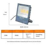 150W LED Floodlights White Light IP65 Flood Light Outdoor Waterproof High Power Floodlight Courtyard Street Lamp 6500K