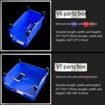 377 * 213 * 178 mm Dual Purpose Combined Parts Box, Back Hanging Plastic Box,  Inclined Material Box, Component Box, Classification Box