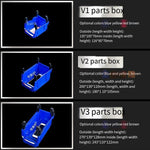 Dual Purpose Combined Parts Box Back Hanging Plastic Box  Inclined Material Box Component Box Classification Box  276 * 213 * 178mm