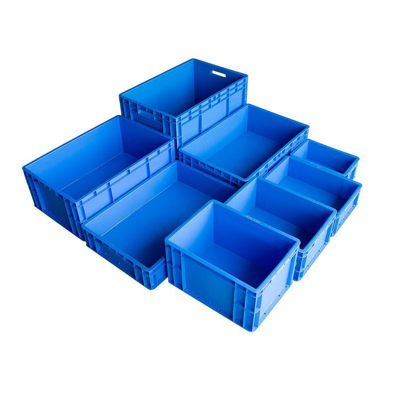 400 * 300 * 175mm Plastic Turnover Box Logistics Transfer Box Warehouse Workshop Plastic Box Transportation Storage Box  (blue)