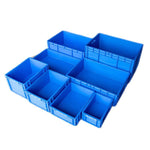 400 * 300 * 175mm Plastic Turnover Box Logistics Transfer Box Warehouse Workshop Plastic Box Transportation Storage Box  (blue)