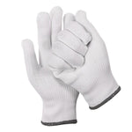 12 Pairs / Dozen Labor Protection Gloves White Thread Protective Gloves 10 Needle Wear Resistant Logistics Handling Gloves